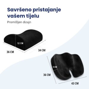 Set ortopedskih jastuka za sjedenje Lumbaris + ComfortLux - Image 5