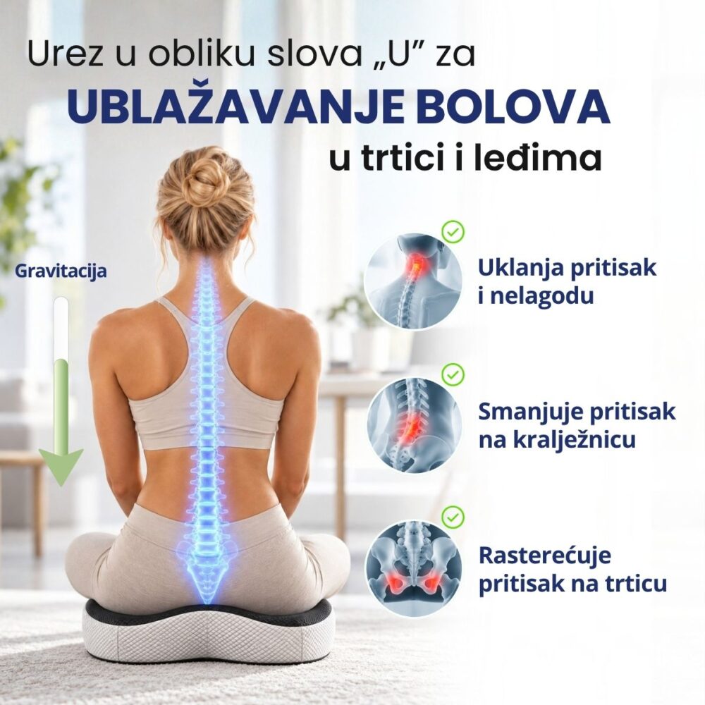ComfortSit – urez u obliku slova U za rasterećenje trtice