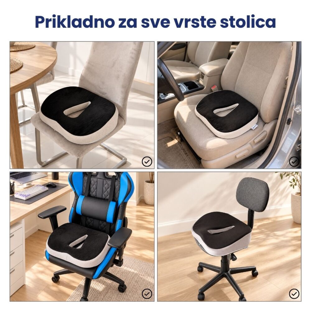 ComfortSit na blagovaonskoj, uredskoj i gaming stolici te u autu